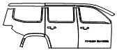 Door and Rear Fender Kit pattern for the 2026 Jeep Grand Wagoneer