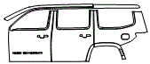Door and Rear Fender Kit pattern for the 2026 Jeep Grand Wagoneer