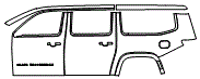 Door and Rear Fender Kit pattern for the 2026 Jeep Grand Wagoneer L