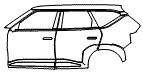 Door and Rear Fender Kit pattern for the 2027 Kia EV5