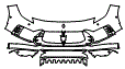Bumper Kit pattern for the 2027 Maserati GranCabrio