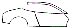 Door and Rear Fender Kit pattern for the 2026 Tesla CyberCab