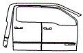 Door and A-Pillar Kit pattern for the 2026 Ford F-250