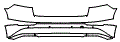 Rear Bumper Kit pattern for the 2027 Audi Q8