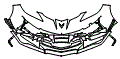 Bumper Kit pattern for the 2027 Chevrolet Corvette