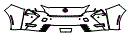 Bumper Kit pattern for the 2026 Lexus ES