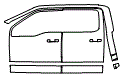 Door and A-Pillar Kit pattern for the 2026 Ford F-250
