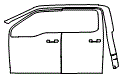 Door and A-Pillar Kit pattern for the 2026 Ford F-250