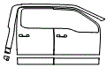Door and A-Pillar Kit pattern for the 2026 Ford F-250