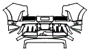 Rear Bumper Kit pattern for the 2026 Porsche Cayenne Electric