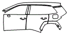 Door and Rear Fender Kit pattern for the 2026 Toyota RAV4 Plug-in Hybrid