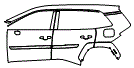 Door and Rear Fender Kit pattern for the 2026 Toyota RAV4 Plug-in Hybrid
