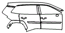 Door and Rear Fender Kit pattern for the 2026 Toyota RAV4 Plug-in Hybrid