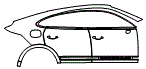 Door and Rear Fender Kit pattern for the 2026 Porsche Cayenne