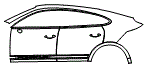 Door and Rear Fender Kit pattern for the 2026 Porsche Cayenne