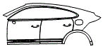 Door and Rear Fender Kit pattern for the 2026 Porsche Cayenne