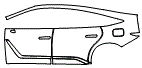 Door and Rear Fender Kit pattern for the 2026 Lexus ES
