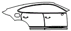 Door and Rear Fender Kit pattern for the 2026 Porsche Cayenne