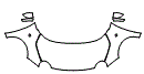 Hood, Fender and Mirror Kit pattern for the 2019 Fiat 500 Abarth