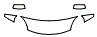 Hood, Fender and Mirror Kit pattern for the 2014 Fiat 500L