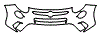 Bumper Kit pattern for the 2014 Fiat 500L