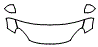 Hood, Fender and Mirror Kit pattern for the 2017 Fiat 500x