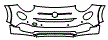 Bumper Kit pattern for the 2023 Fiat 500x