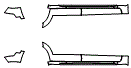 Rocker Panel Kit pattern for the 2023 Fiat 500x