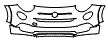 Bumper Kit pattern for the 2023 Fiat 500x
