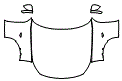 Full Hood, Fender and Mirror Kit pattern for the 2020 Fiat 124 Spider