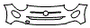 Bumper Kit pattern for the 2023 Fiat 500x