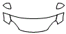 Hood, Fender and Mirror Kit pattern for the 2023 Fiat 500x