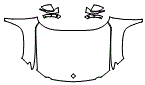 Full Hood, Fender and Mirror Kit pattern for the 2022 Rivian R1T