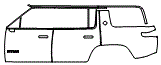 Door and Rear Fender Kit pattern for the 2022 Rivian R1S