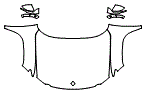 Full Hood, Fender and Mirror Kit pattern for the 2022 Rivian R1S
