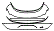 Trunk Lid Kit pattern for the 2022 Lucid Air
