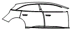 Door and Rear Fender Kit pattern for the 2026 Lucid Air