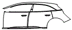 Door and Rear Fender Kit pattern for the 2026 Lucid Air