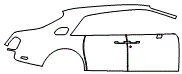 Door and Rear Fender Kit pattern for the 2026 Rolls Royce Phantom