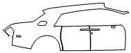 Door and Rear Fender Kit pattern for the 2017 Rolls Royce Phantom