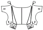 Full Hood, Fender and Mirror Kit pattern for the 2017 Rolls Royce Phantom