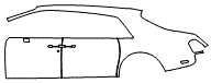 Door and Rear Fender Kit pattern for the 2018 Rolls Royce Phantom