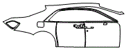 Door and Rear Fender Kit pattern for the 2026 Rolls Royce Ghost