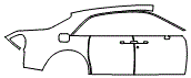 Rear Fender and Door Kit pattern for the 2019 Rolls Royce Ghost