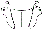 Full Hood, Fender and Mirror Kit pattern for the 2014 Rolls Royce Wraith
