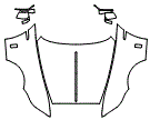Full Hood, Fender and Mirror Kit pattern for the 2022 Rolls Royce Wraith