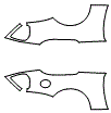 Rear Fender Kit pattern for the 2019 Rolls Royce Dawn Black Badge