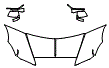 Hood, Fender and Mirror Kit pattern for the 2022 Rolls Royce Wraith