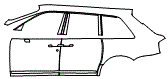 Door and Rear Fender Kit pattern for the 2019 Rolls Royce Cullinan