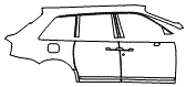 Door and Rear Fender Kit pattern for the 2019 Rolls Royce Cullinan